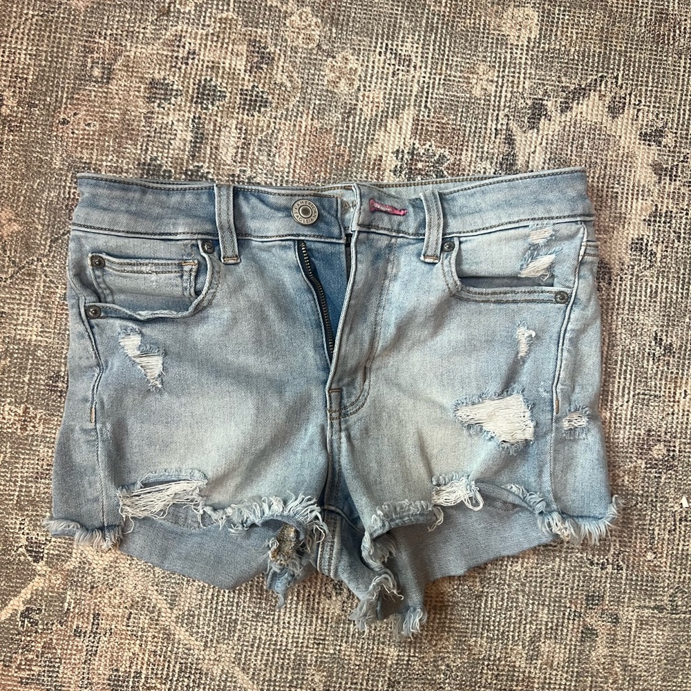 Women's Distressed Denim Shorts